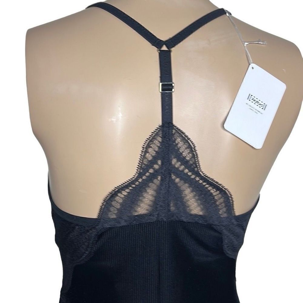 Wolford racer-back shape-wear bodysuit camisole black C-cup, size 6-8 as new - Picture 12 of 16